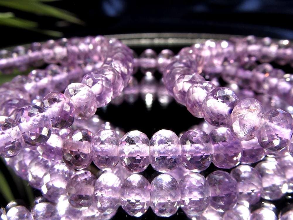 アメジスト ボタンカット ブレスレット ラベンダーアメジスト 2月の誕生石