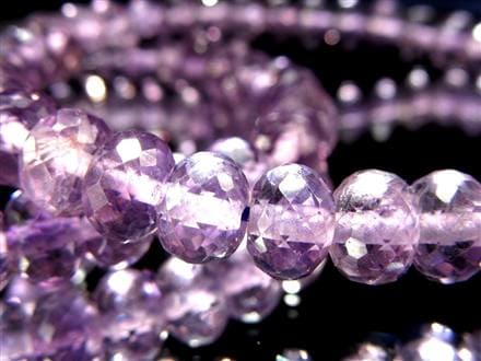 アメジスト ボタンカット ブレスレット ラベンダーアメジスト 2月の誕生石