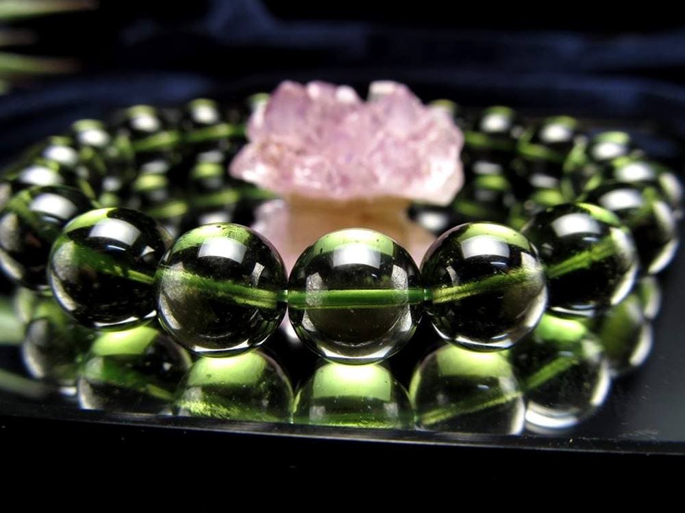 モルダバイト モルダウ石 ブレスレット 鑑別書付属 本物