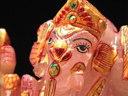 ローズクォーツガネーシャ ガネーシャ ローズガネーシャ 天然石ガネーシャ 夢を叶える象