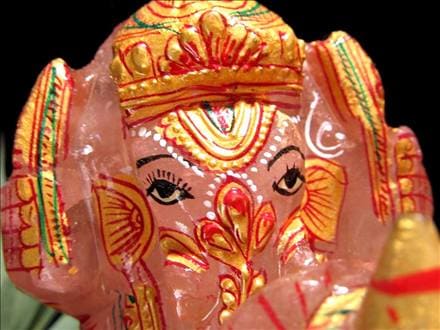 ローズクォーツガネーシャ ガネーシャ ローズガネーシャ 天然石ガネーシャ 夢を叶える象