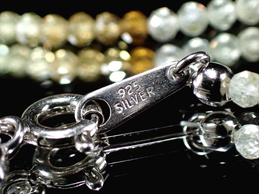 ワイヤーブレスレット SILVER925 グリーンガーネット ツァボライト	ガーネット