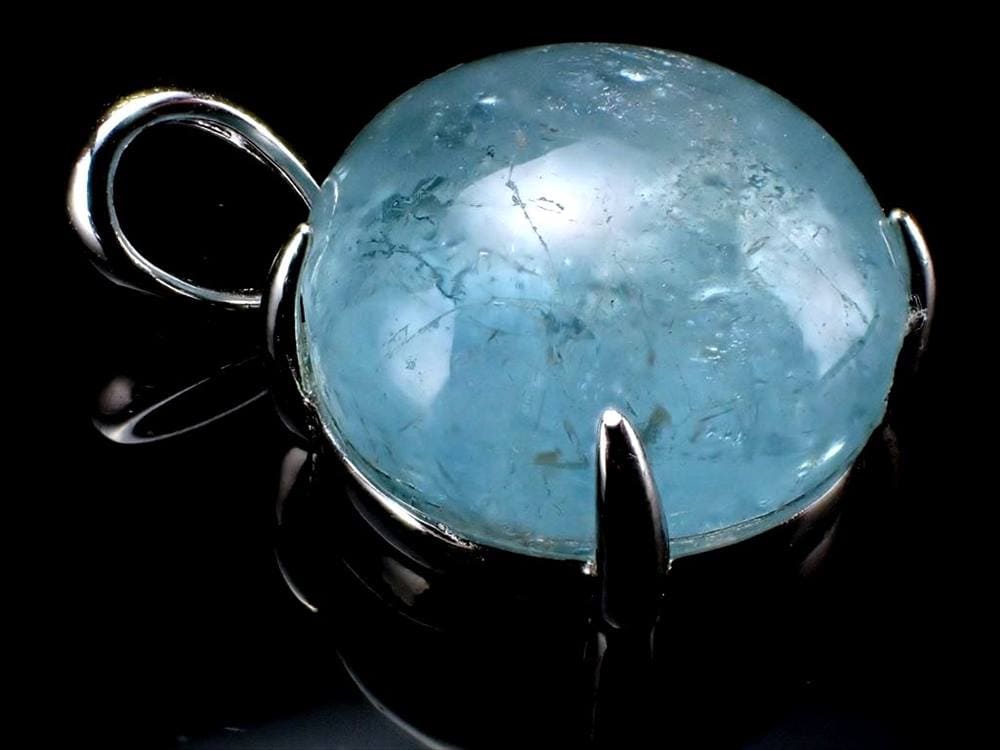 アクアマリン ペンダント Silver925 水宝玉 藍玉