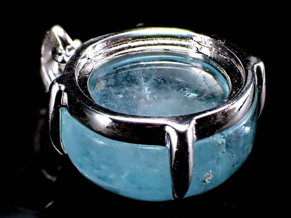 アクアマリン ペンダント Silver925 水宝玉 藍玉
