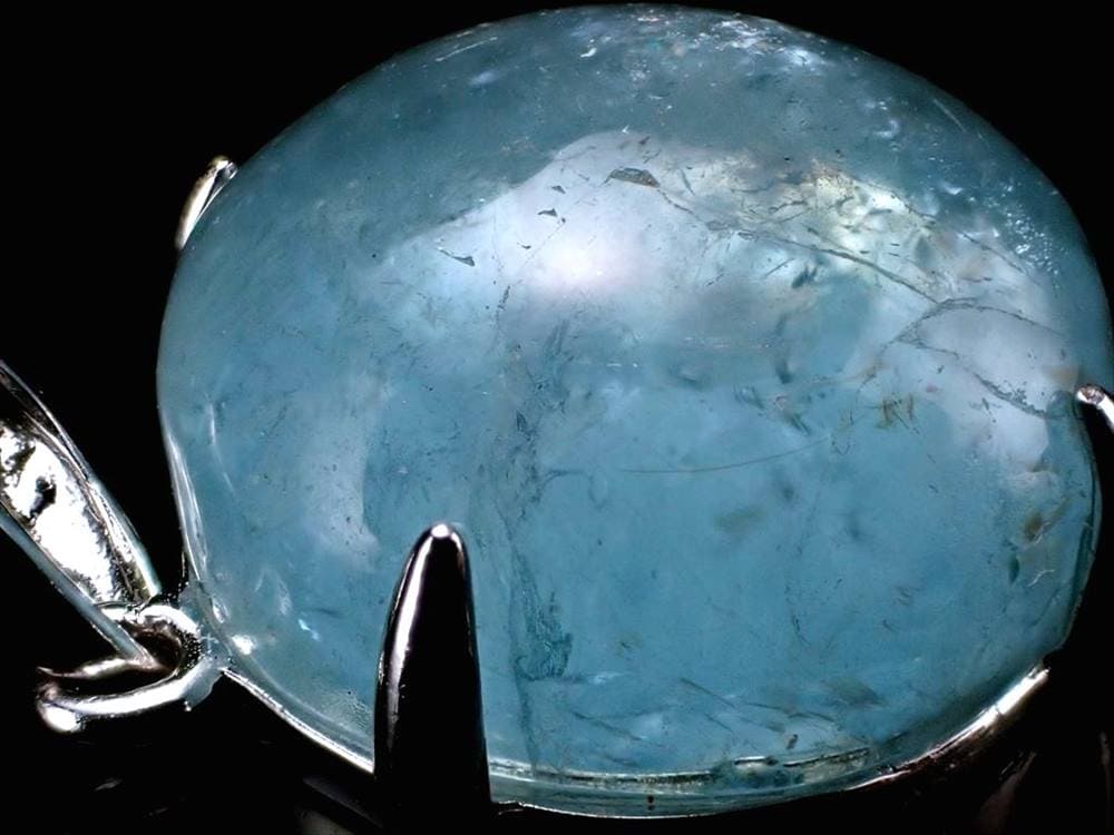 アクアマリン ペンダント Silver925 水宝玉 藍玉