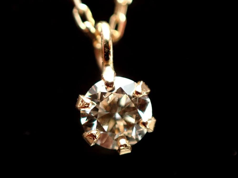 天然ダイヤモンド 天然ダイヤモンド 18金 K18 ネックレス