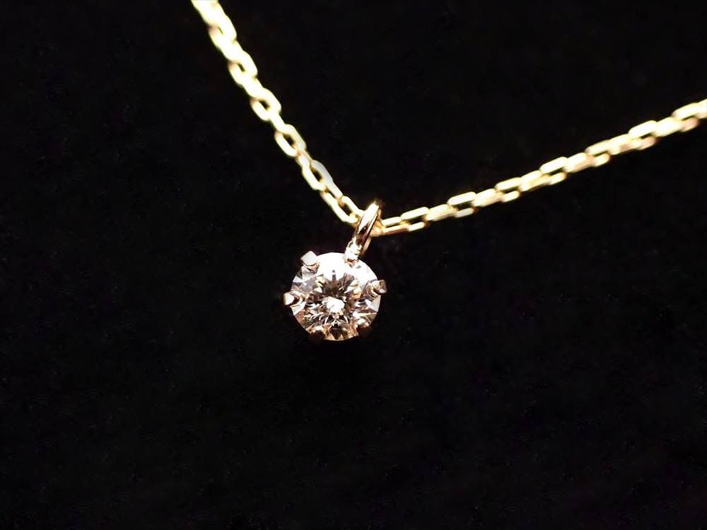 天然ダイヤモンド 天然ダイヤモンド 18金 K18 ネックレス