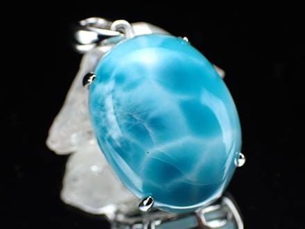 ラリマー ブルーペクトライト ペンダントトップ Silver925 カリブ海の宝石