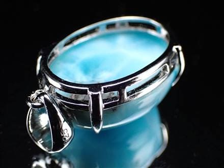 ラリマー ブルーペクトライト ペンダントトップ Silver925 カリブ海の宝石