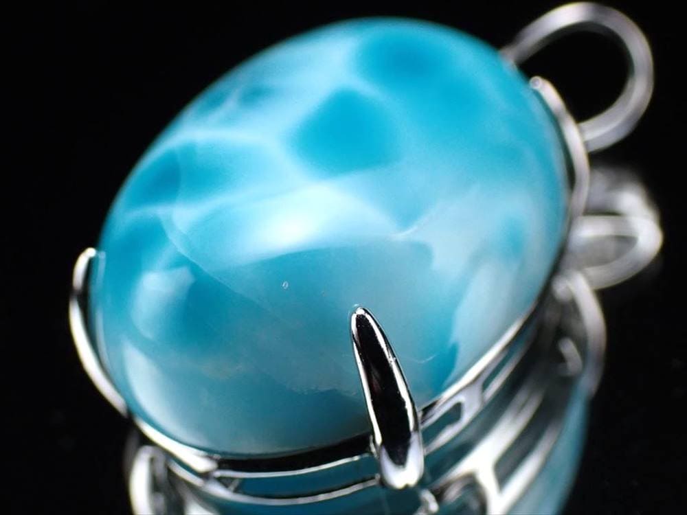 ラリマー ブルーペクトライト ペンダントトップ Silver925 カリブ海の宝石