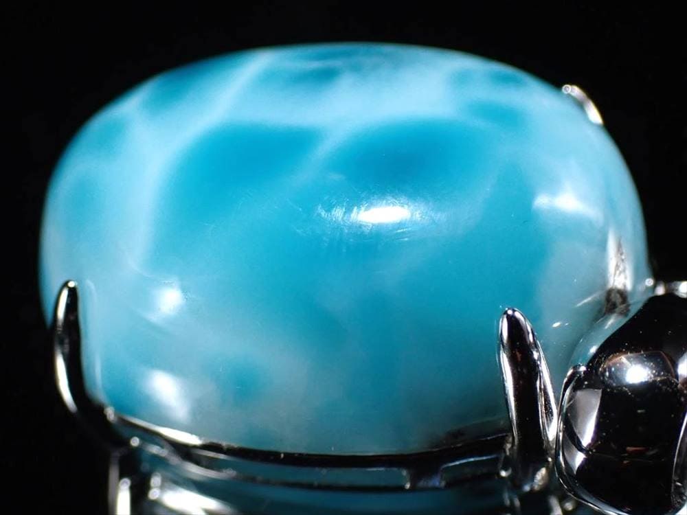 ラリマー ブルーペクトライト ペンダントトップ Silver925 カリブ海の宝石