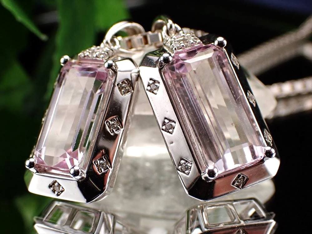 クンツァイト ペンダントトップ リチア輝石 バケットカット プレゼント