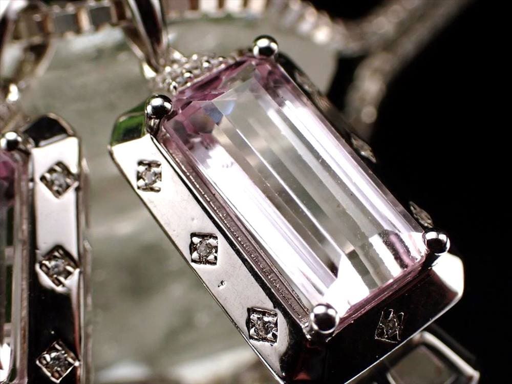 クンツァイト ペンダントトップ リチア輝石 バケットカット プレゼント