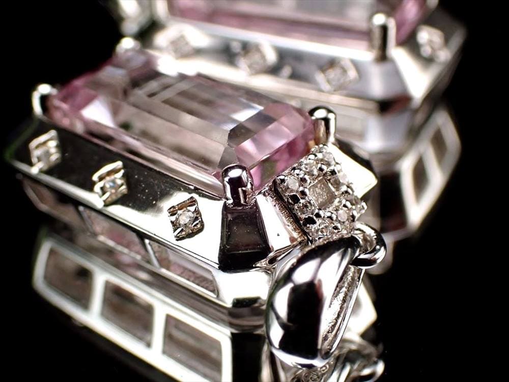 クンツァイト ペンダントトップ リチア輝石 バケットカット プレゼント