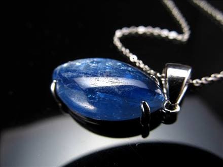 カイヤナイト 藍晶石 ネックレス 大粒 Silver925