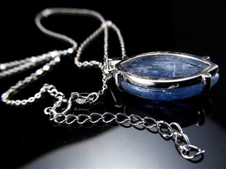 カイヤナイト 藍晶石 ネックレス 大粒 Silver925