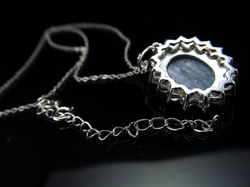 カイヤナイト 藍晶石 ネックレス 大粒 Silver925