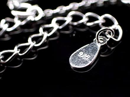 モルダバイト ネックレス ジルコニア Silver925 カット