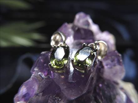 モルダバイト ペンダント 隕石 ナチュラルグラス Silver925