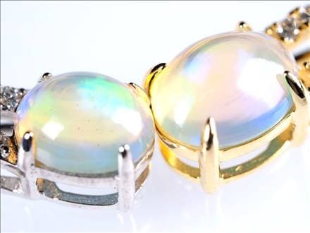 プレシャスオパール ペンダントトップ アクセサリー 10月の誕生石 ジルコニア