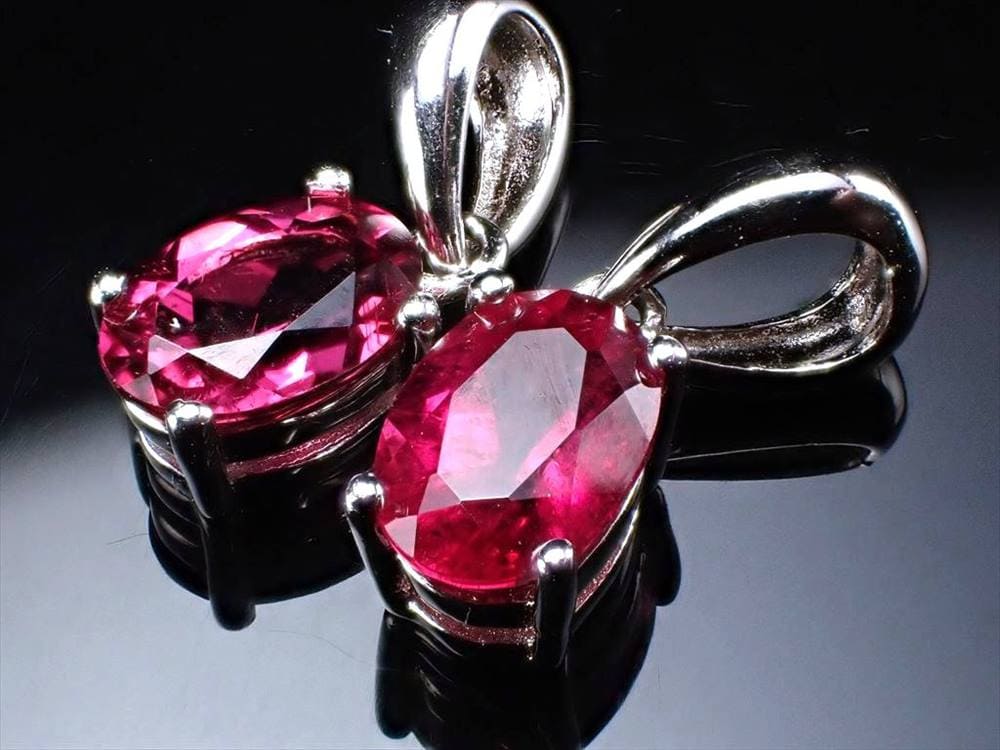 ピンクトルマリン ペンダントトップ ルベライト 10月の誕生石 電気石