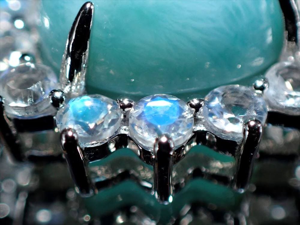 ラリマー ペンダントトップ ヒーリングストーン Silver925 ブルーペクトライト