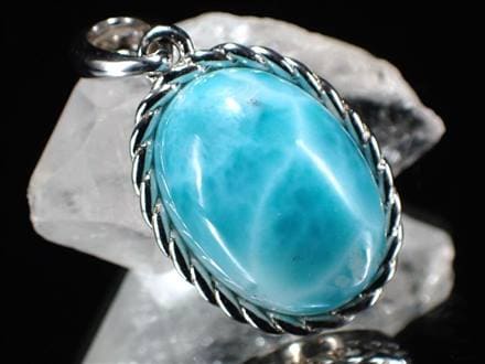 ラリマー ペンダントトップ ヒーリングストーン Silver925 ブルーペクトライト