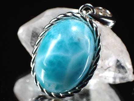 ラリマー ペンダントトップ ヒーリングストーン Silver925 ブルーペクトライト