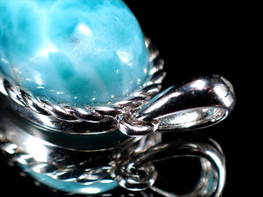 ラリマー ペンダントトップ ヒーリングストーン Silver925 ブルーペクトライト