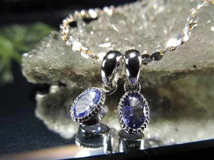 タンザナイト ペンダント ブルーゾイサイト Silver925 アクセサリー