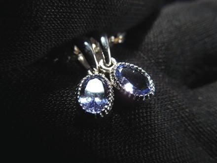 タンザナイト ペンダント ブルーゾイサイト Silver925 アクセサリー