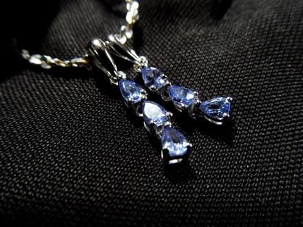 タンザナイト ペンダント ブルーゾイサイト Silver925 アクセサリー
