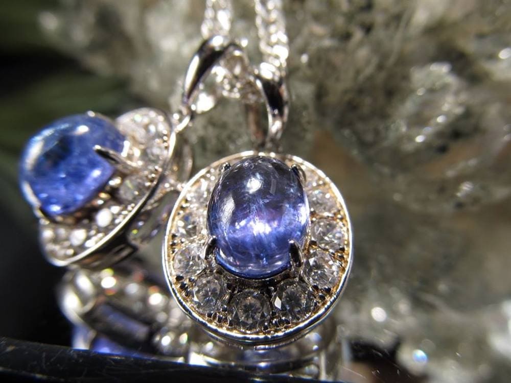 タンザナイト ペンダント ブルーゾイサイト Silver925 ネックレス