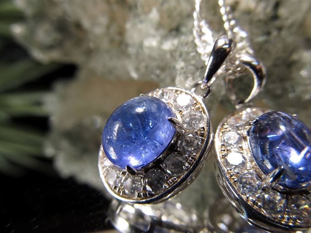 タンザナイト ペンダント ブルーゾイサイト Silver925 ネックレス