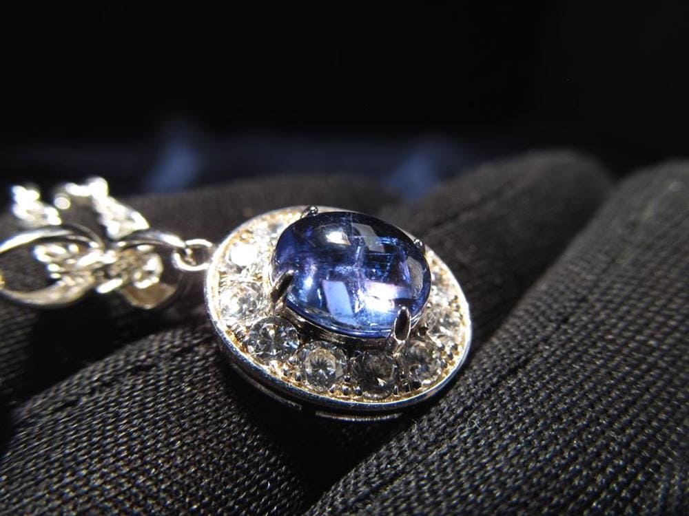 タンザナイト ペンダント ブルーゾイサイト Silver925 ネックレス