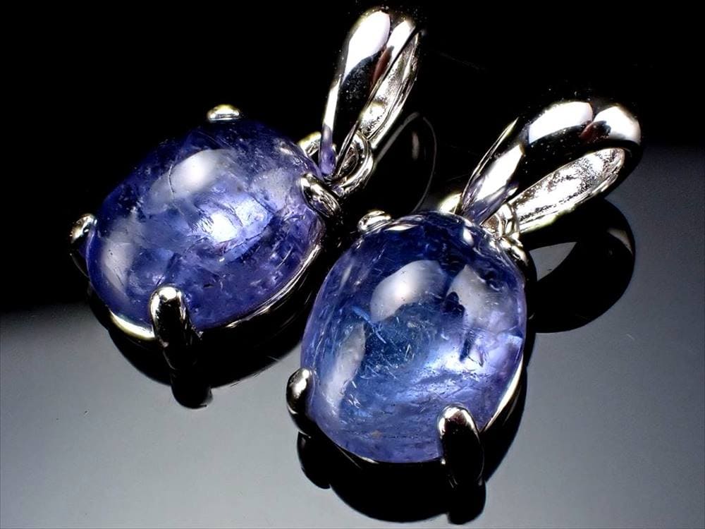 タンザナイト ペンダント ブルーゾイサイト Silver925 ネックレス