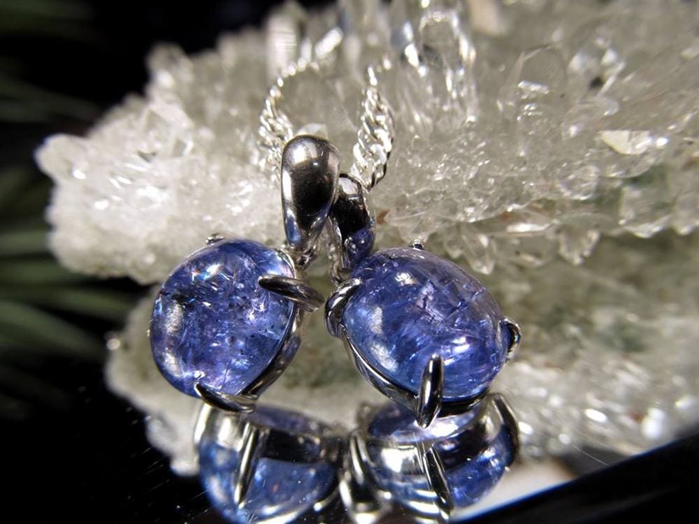 タンザナイト ペンダント ブルーゾイサイト Silver925 ネックレス