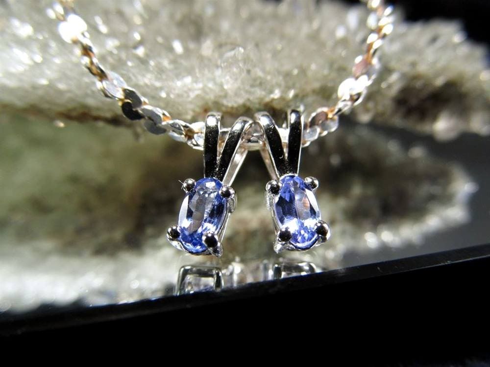 タンザナイト ペンダント ブルーゾイサイト Silver925 アクセサリー