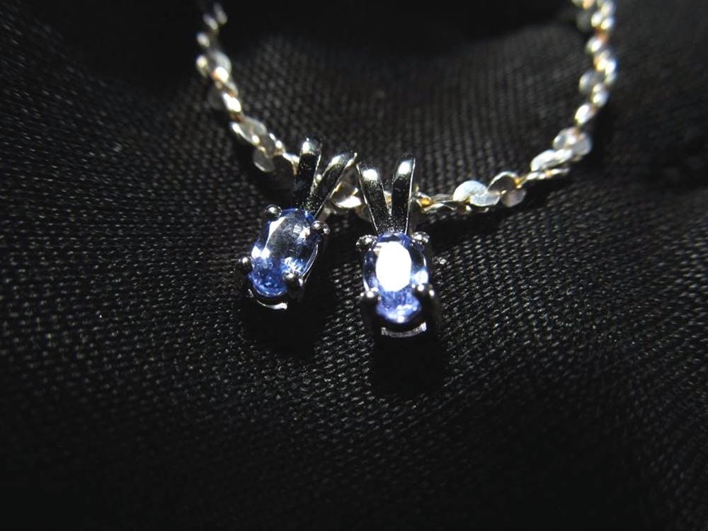 タンザナイト ペンダント ブルーゾイサイト Silver925 アクセサリー