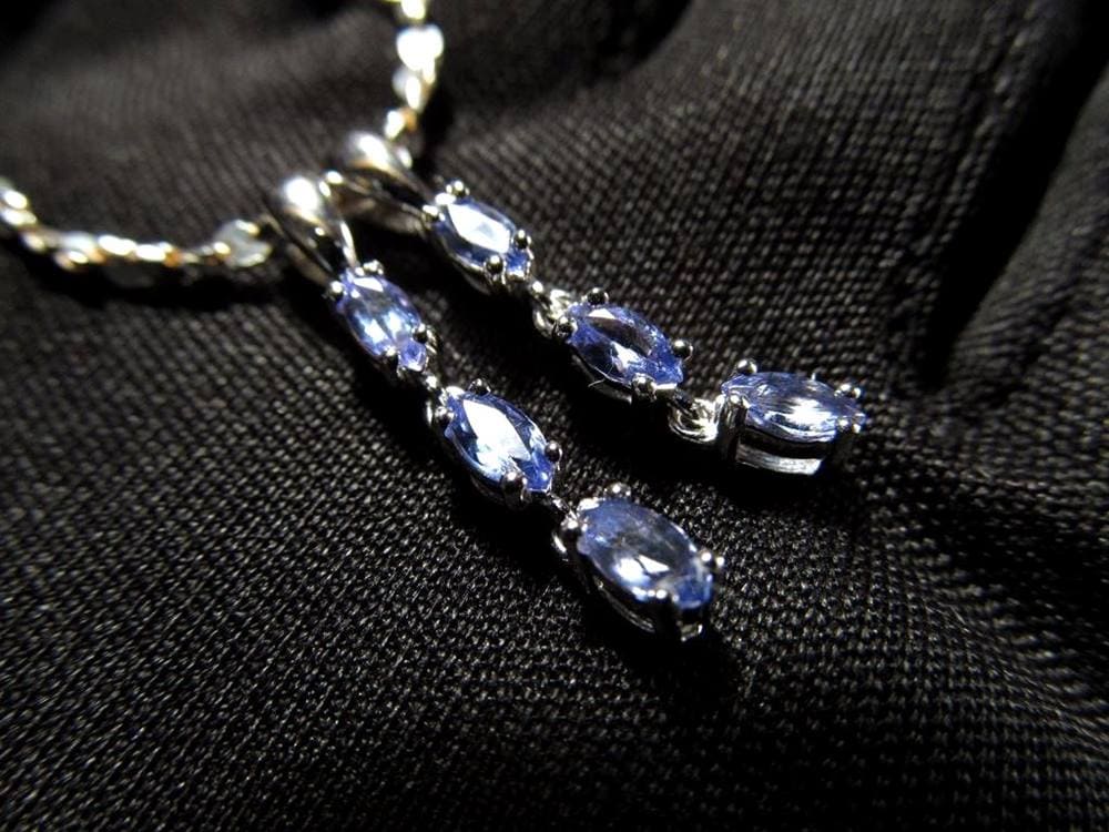 タンザナイト ペンダント ブルーゾイサイト Silver925 アクセサリー