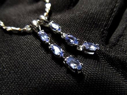 タンザナイト ペンダント ブルーゾイサイト Silver925 アクセサリー