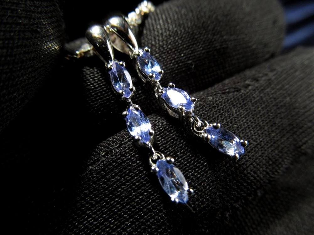 タンザナイト ペンダント ブルーゾイサイト Silver925 アクセサリー