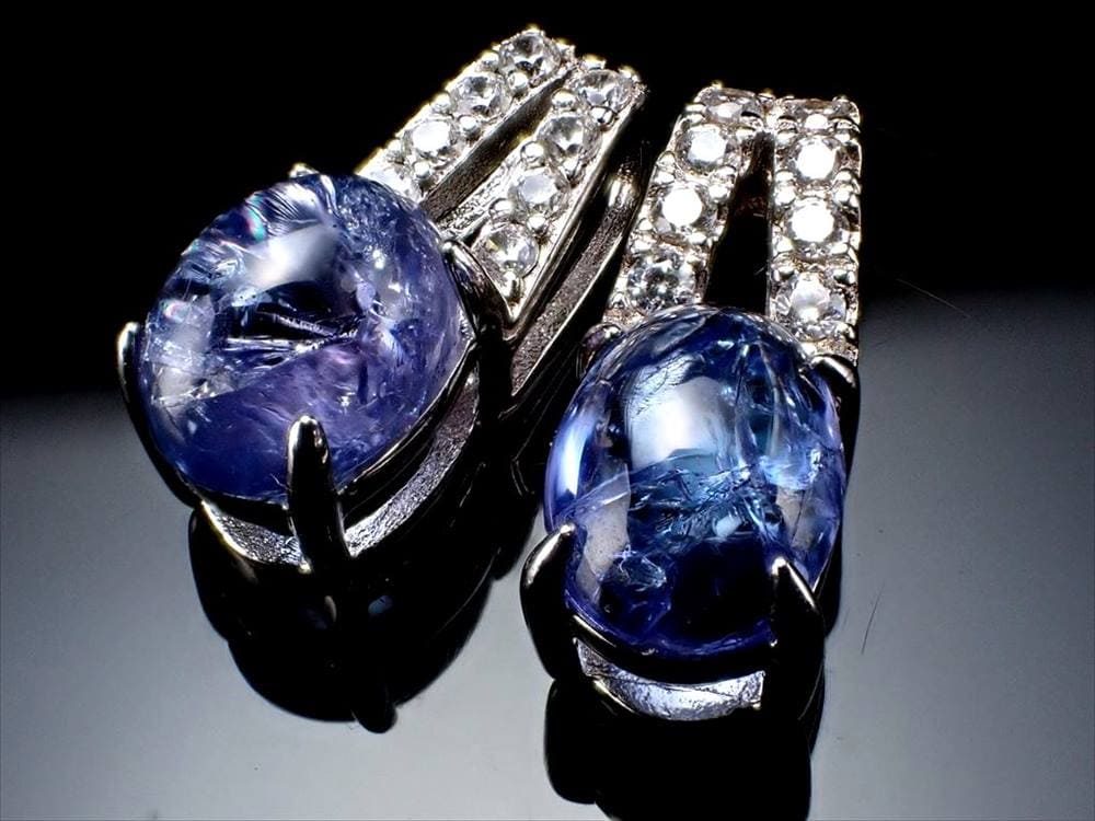 タンザナイト ペンダント ブルーゾイサイト Silver925 ネックレス