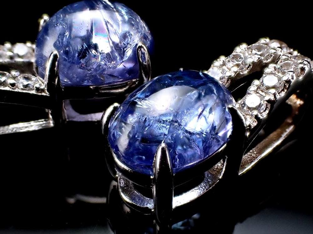 タンザナイト ペンダント ブルーゾイサイト Silver925 ネックレス