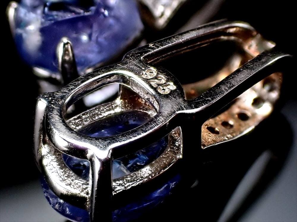 タンザナイト ペンダント ブルーゾイサイト Silver925 ネックレス