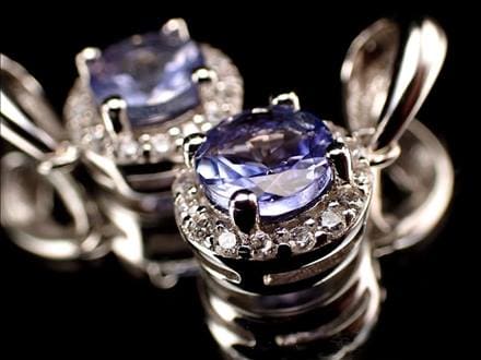 タンザナイト ペンダント ブルーゾイサイト Silver925 ネックレス