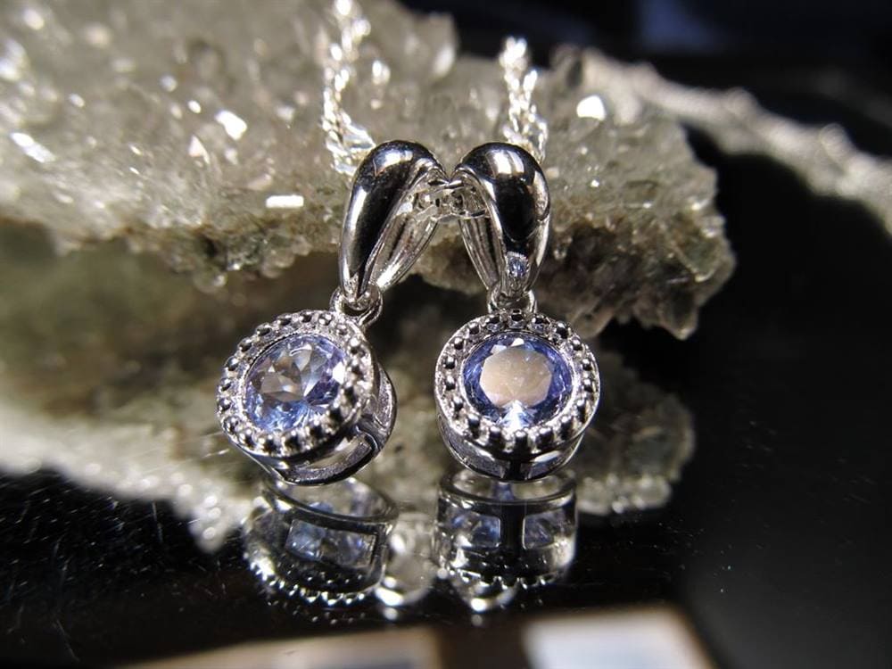 タンザナイト ペンダント ブルーゾイサイト Silver925 ネックレス