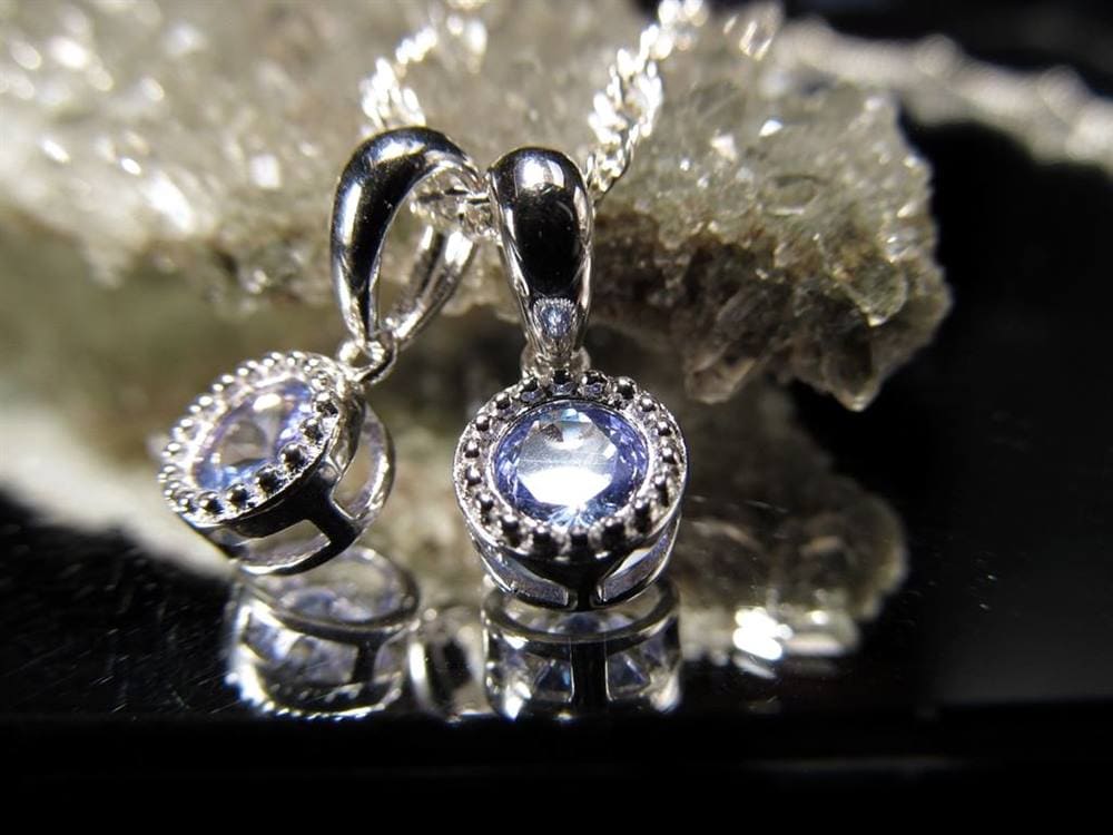 タンザナイト ペンダント ブルーゾイサイト Silver925 ネックレス