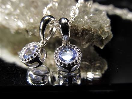 タンザナイト ペンダント ブルーゾイサイト Silver925 ネックレス