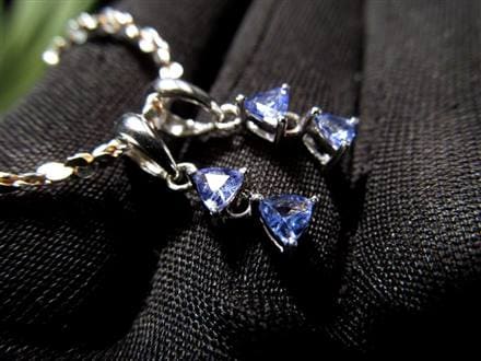 タンザナイト ペンダント ブルーゾイサイト Silver925 アクセサリー